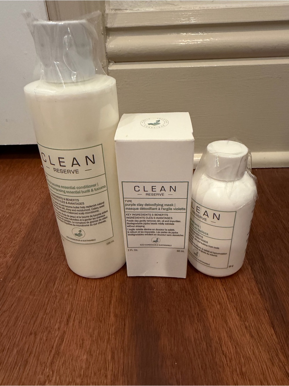 CLEAN Reserve Set in White - Trio